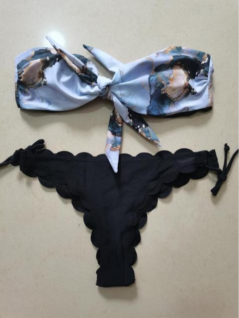 Ensemble de bikini deux pièces élégant à imprimé léopard