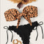 Ensemble de bikini deux pièces élégant à imprimé léopard