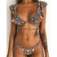 Ensemble de bikini deux pièces élégant à imprimé léopard