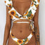 Ensemble de bikini deux pièces élégant à imprimé léopard