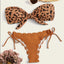 Ensemble de bikini deux pièces élégant à imprimé léopard