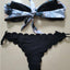 Ensemble de bikini deux pièces élégant à imprimé léopard