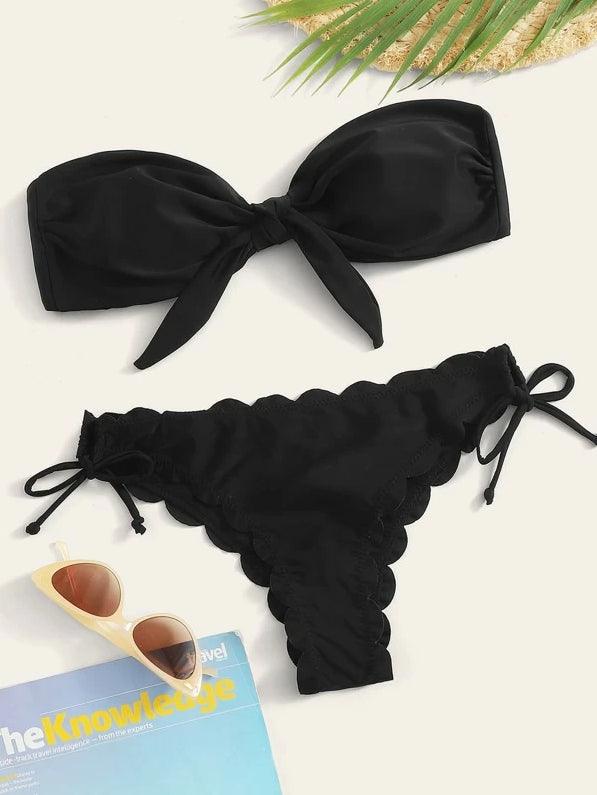 Ensemble de bikini deux pièces élégant à imprimé léopard