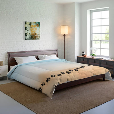 Paw Print Paradise Comforter - Perfect Bedding for Pet Enthusiasts - Korvel