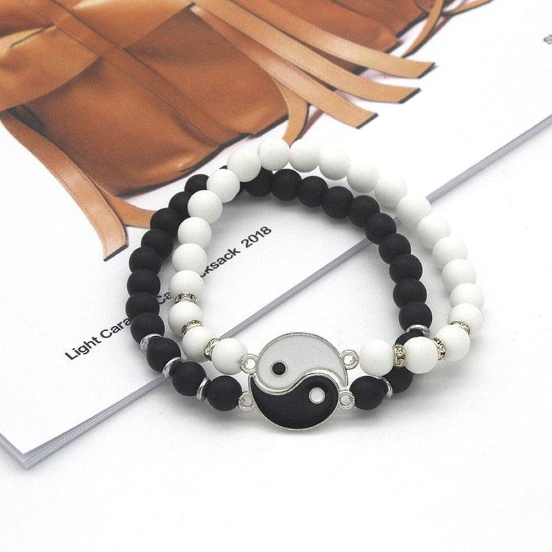 Ensemble de Bracelets Perles pour Connexions Significatives