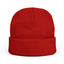 Bonnet en tricot brodé Sasquatch et chat