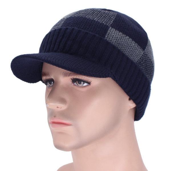 Allurelation Knitted Winter Beanie Set for Men