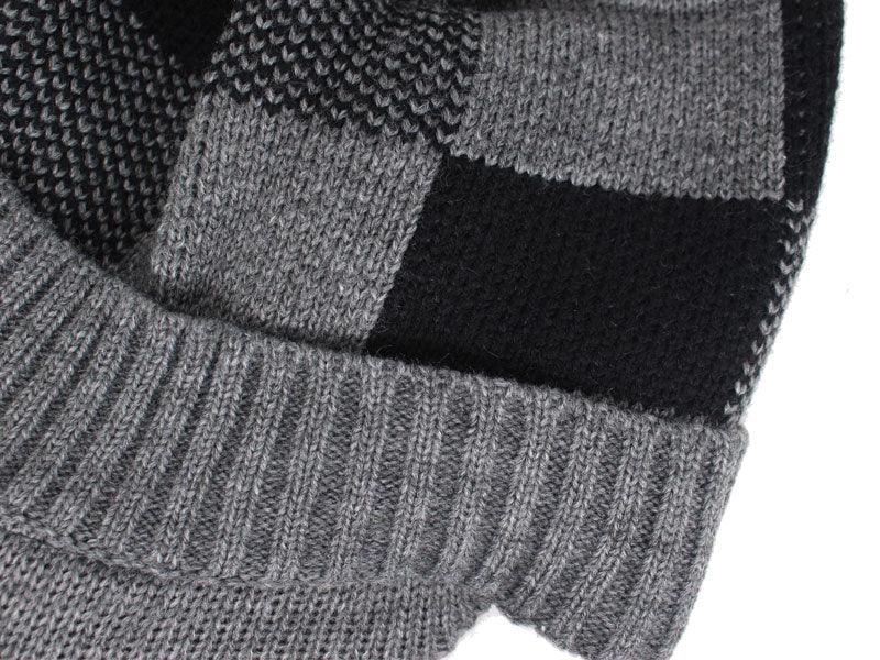Allurelation Knitted Winter Beanie Set for Men