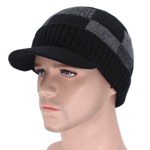 Allurelation Knitted Winter Beanie Set for Men
