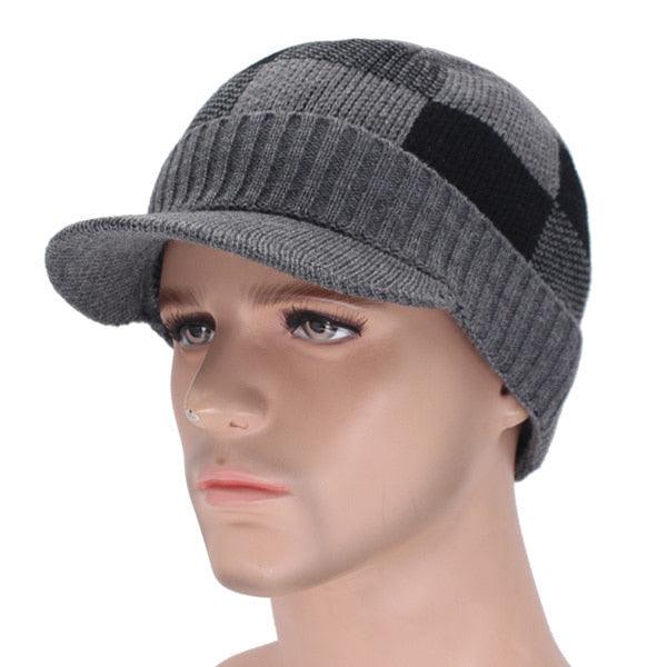 Allurelation Knitted Winter Beanie Set for Men