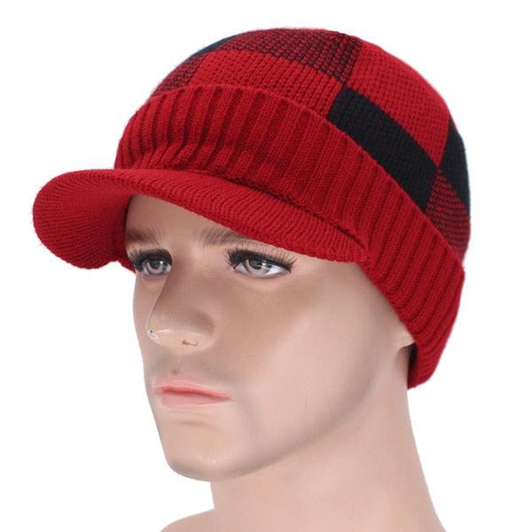 Allurelation Knitted Winter Beanie Set for Men