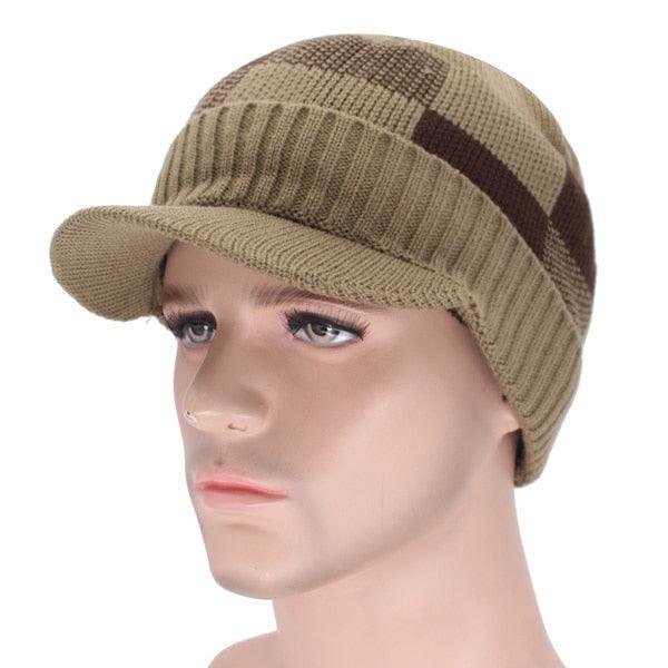 Allurelation Knitted Winter Beanie Set for Men