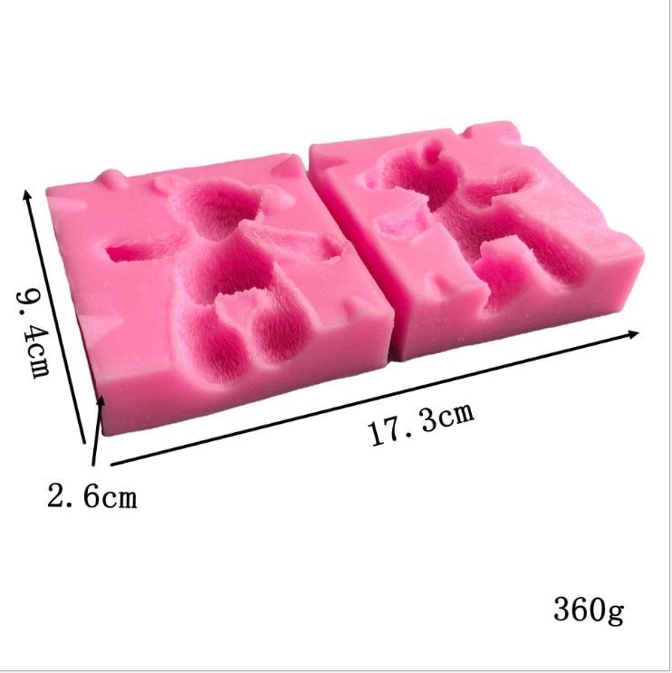 Moule à pâtisserie en silicone en forme d'ours pour des créations créatives