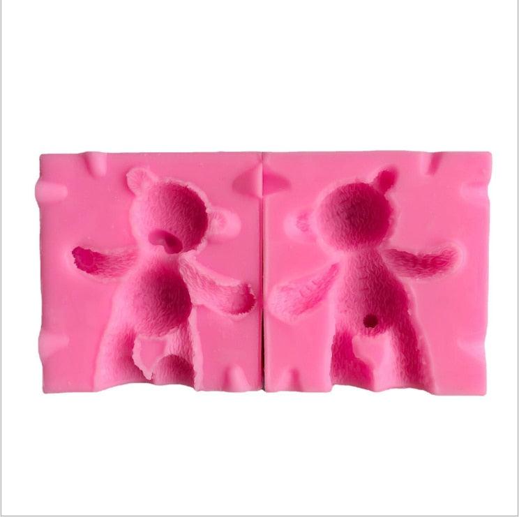 Moule à pâtisserie en silicone en forme d'ours pour des créations créatives