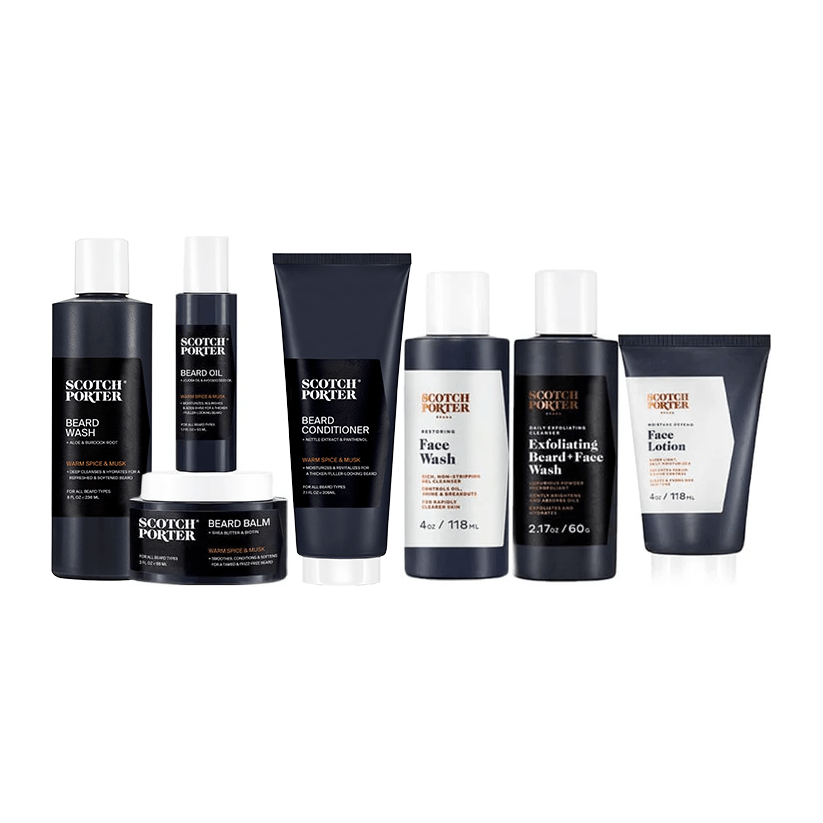 Collection Barbe & Visage : Essentiels de Toilettage Complets