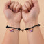 Ensemble de Bracelets Correspondants Élégants pour Couples avec Design de Papillon