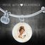 Beautiful Cat Lady Pendant Bracelet