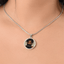 Charming Cat Lady Pendant Necklace