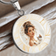 Pendentif Collier Belle Dame aux Chats