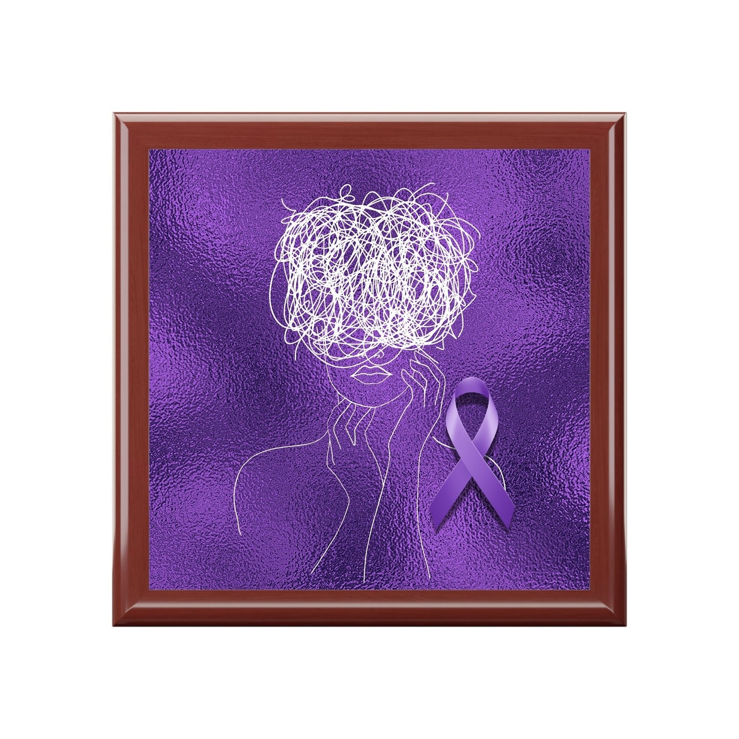 Elegant Epilepsy Brain Jewelry Box