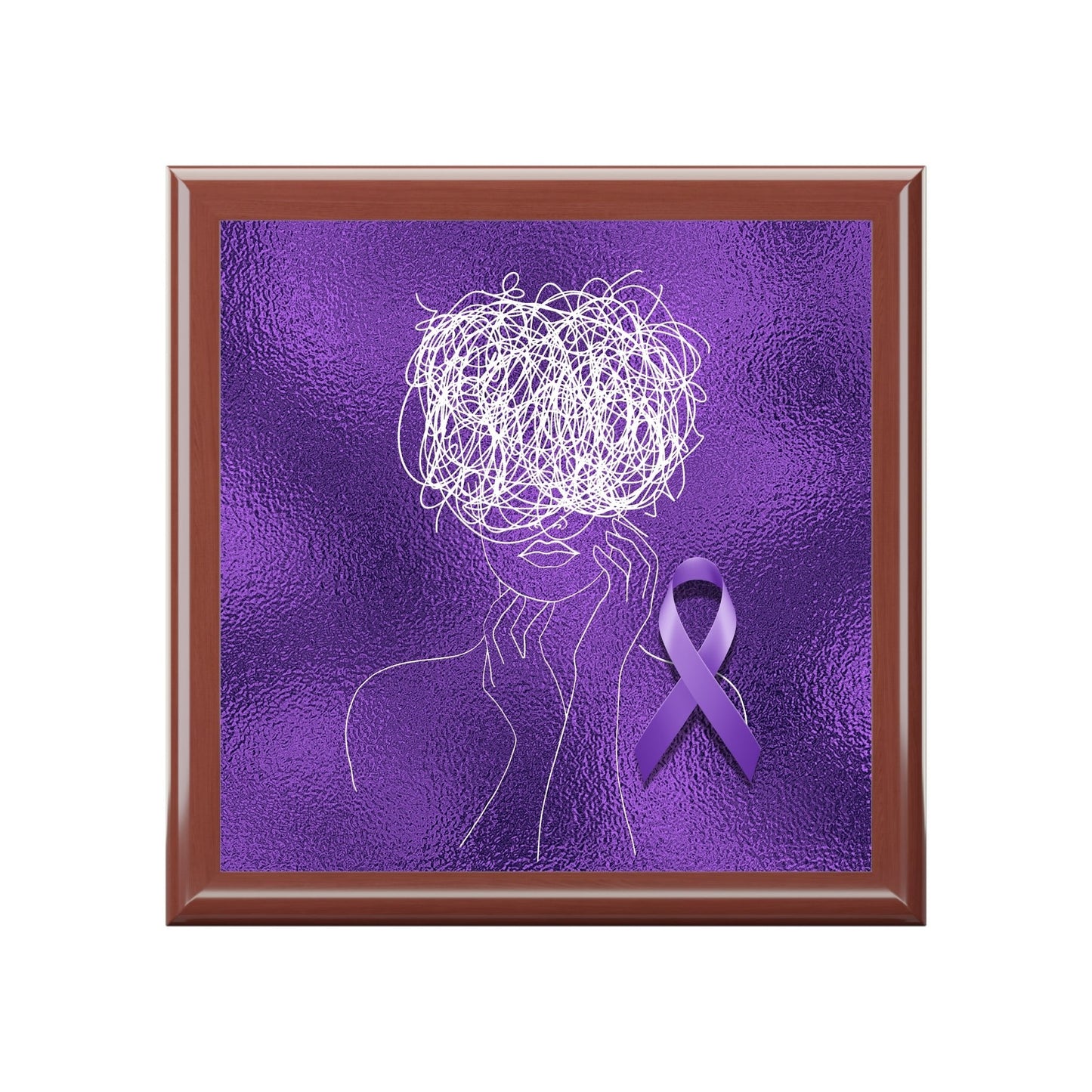 Elegant Epilepsy Brain Jewelry Box