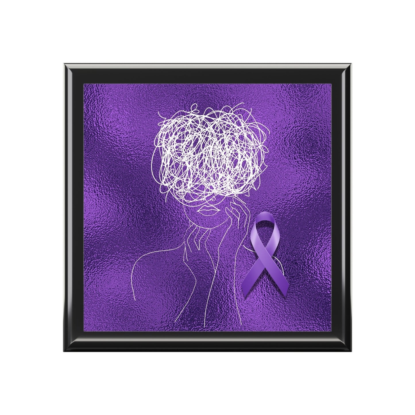 Elegant Epilepsy Brain Jewelry Box