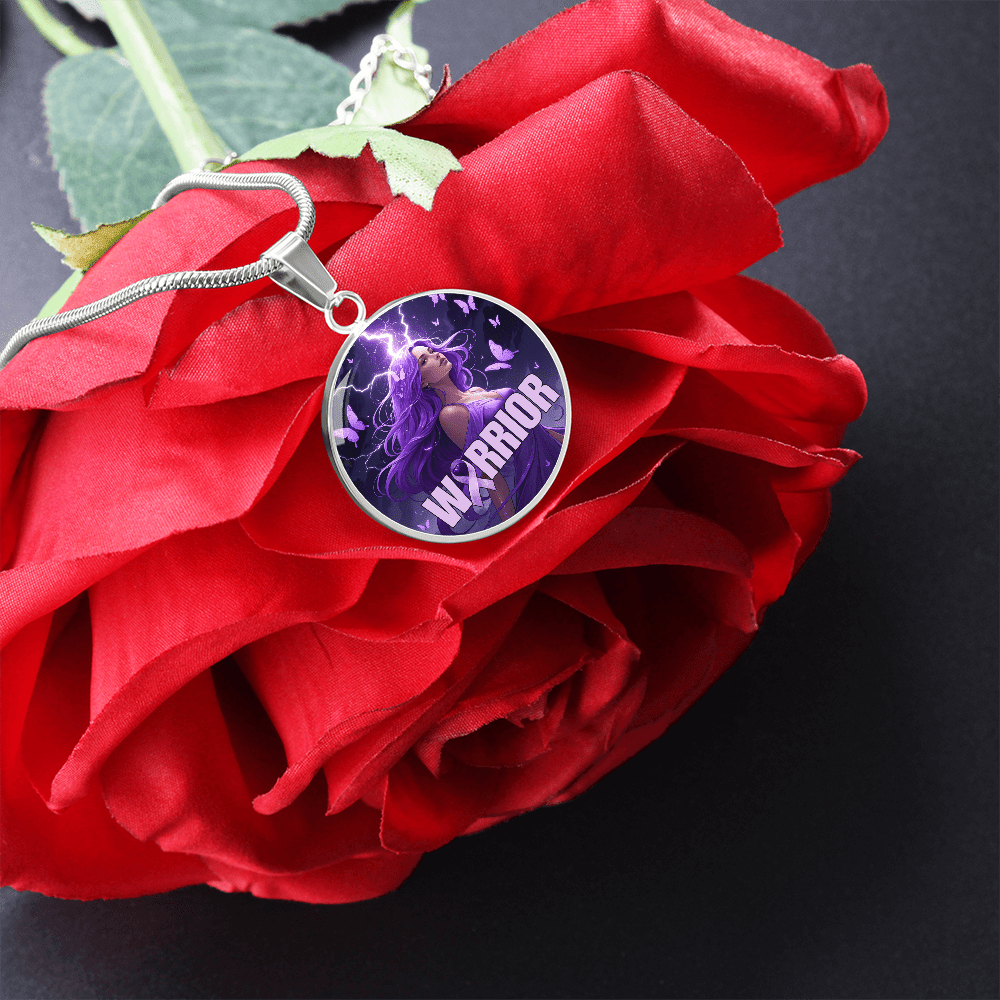 Elegant Epilepsy Warrior Pendant Necklace
