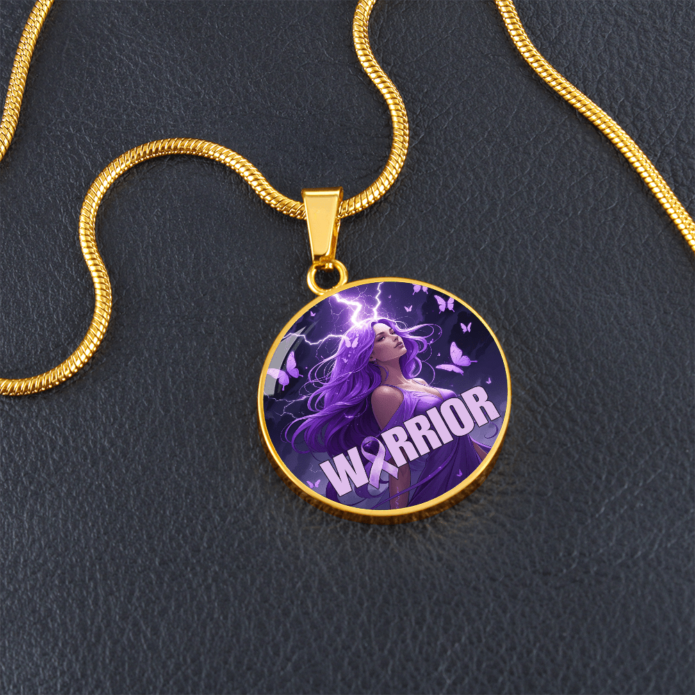 Elegant Epilepsy Warrior Pendant Necklace