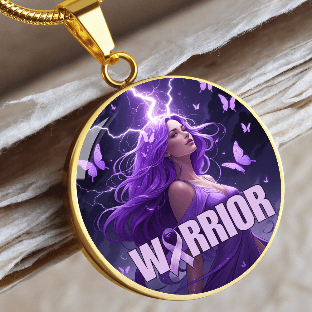 Elegant Epilepsy Warrior Pendant Necklace