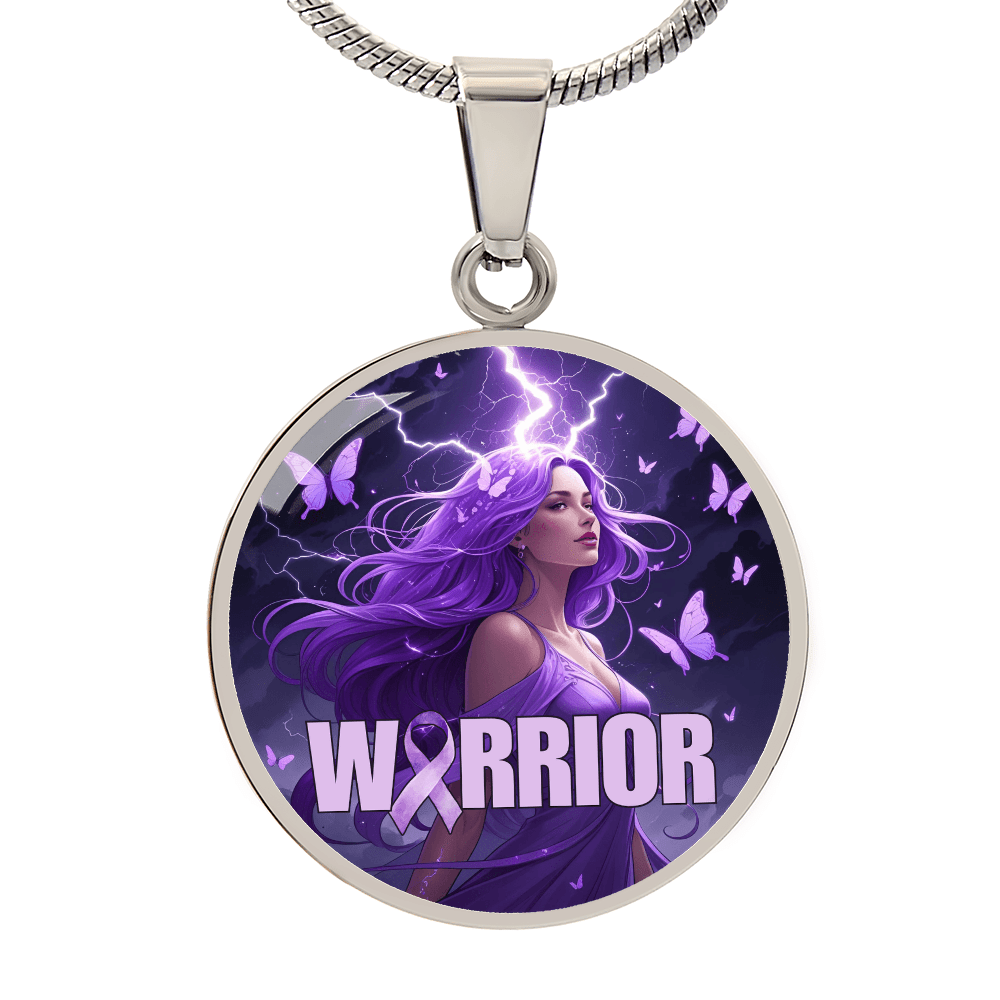 Elegant Epilepsy Warrior Pendant Necklace