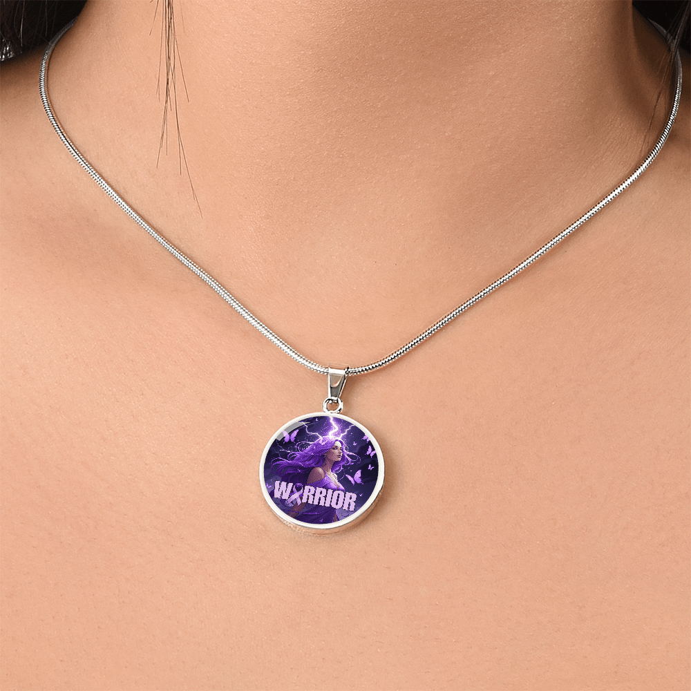 Elegant Epilepsy Warrior Pendant Necklace