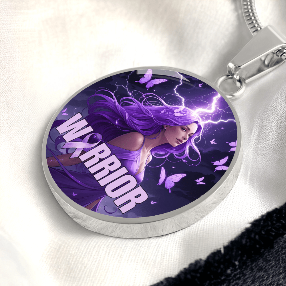 Elegant Epilepsy Warrior Pendant Necklace