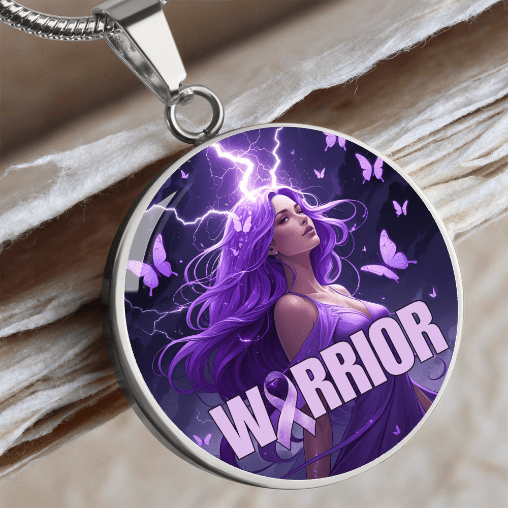 Elegant Epilepsy Warrior Pendant Necklace