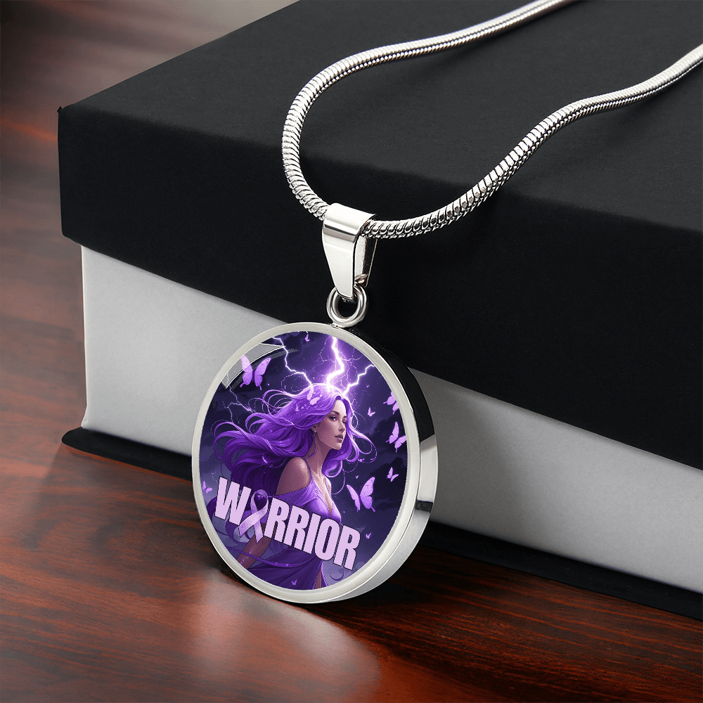 Elegant Epilepsy Warrior Pendant Necklace