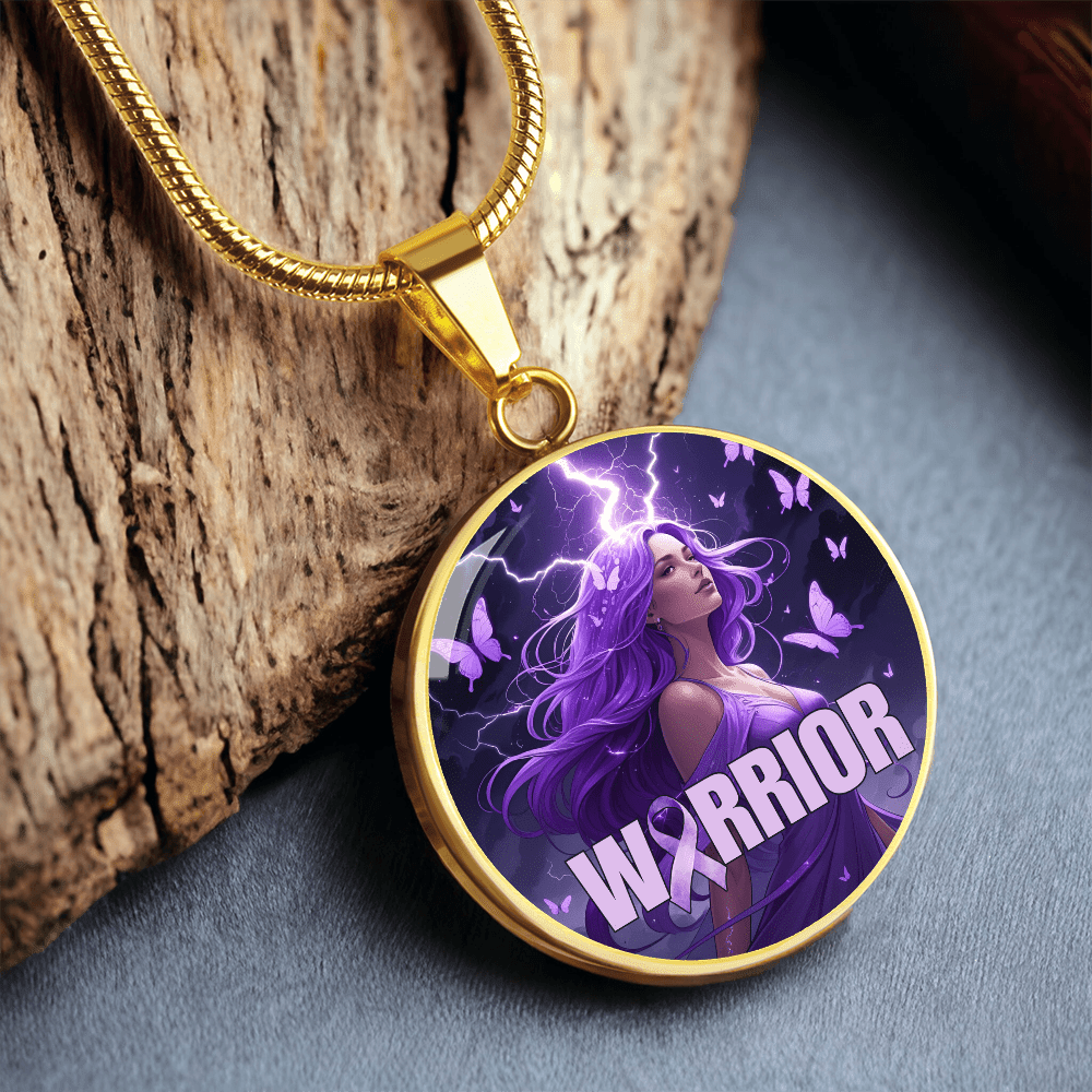 Elegant Epilepsy Warrior Pendant Necklace