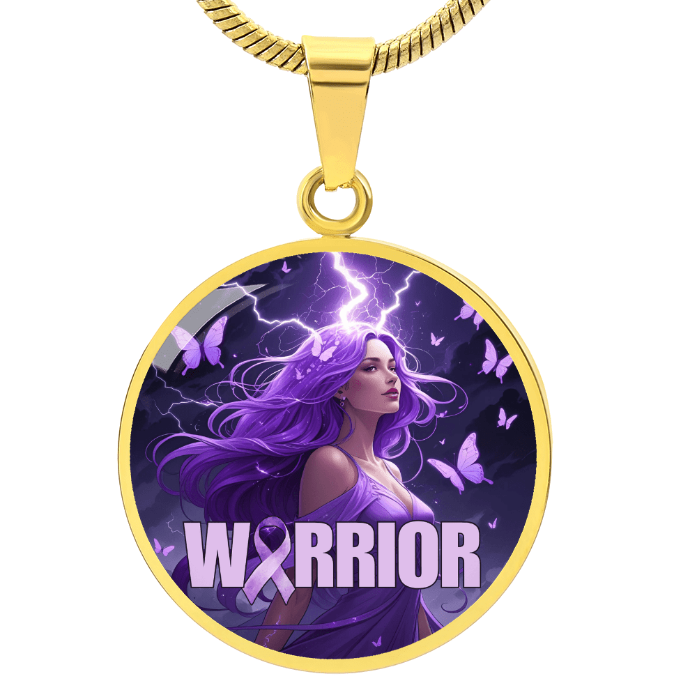 Elegant Epilepsy Warrior Pendant Necklace