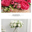 Lifelike Silk Rose & Peony Bouquet for Home & Wedding Decor - Korvel