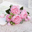 Lifelike Silk Rose & Peony Bouquet for Home & Wedding Decor - Korvel
