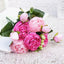 Lifelike Silk Rose & Peony Bouquet for Home & Wedding Decor - Korvel