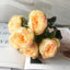 Lifelike Silk Rose & Peony Bouquet for Home & Wedding Decor - Korvel