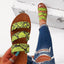 Stylish Snake Print Flat Slide Sandals for Women