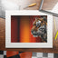 Impresión de Arte Fine Art de Tigre Hermoso con Marco Passepartout