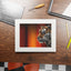 Impresión de Arte Fine Art de Tigre Hermoso con Marco Passepartout
