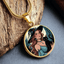 Pendentif Collier Charmant de Dame Chat Sorcière
