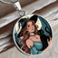 Pendentif Collier Charmant de Dame Chat Sorcière