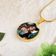 Pendentif Collier Charmant de Dame Chat Sorcière