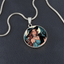 Pendentif Collier Charmant de Dame Chat Sorcière