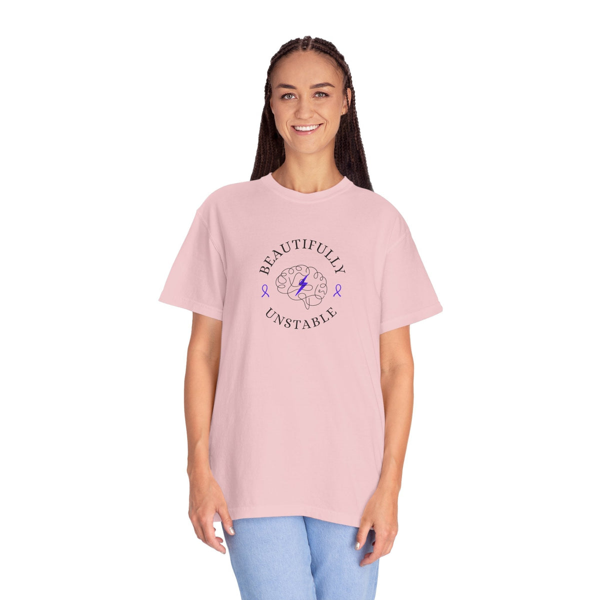 T-shirt unisexe Beautifully Unstable – Sensibilisation à l'épilepsie