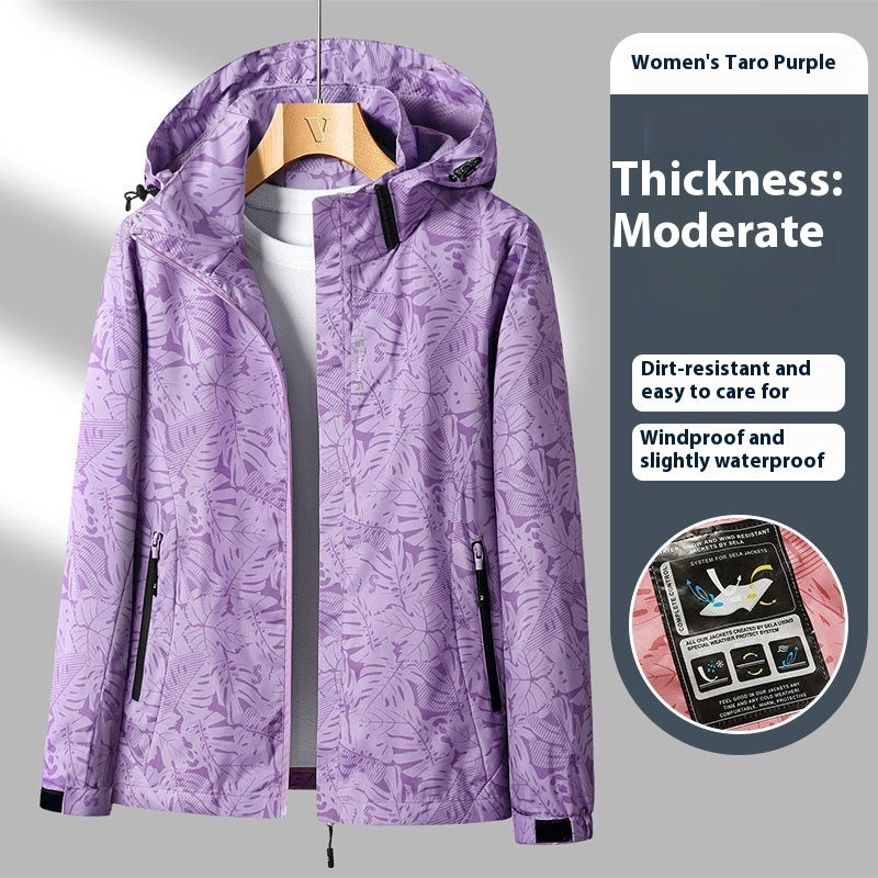 Chaqueta Shell Impermeable y a Prueba de Viento para Mujer