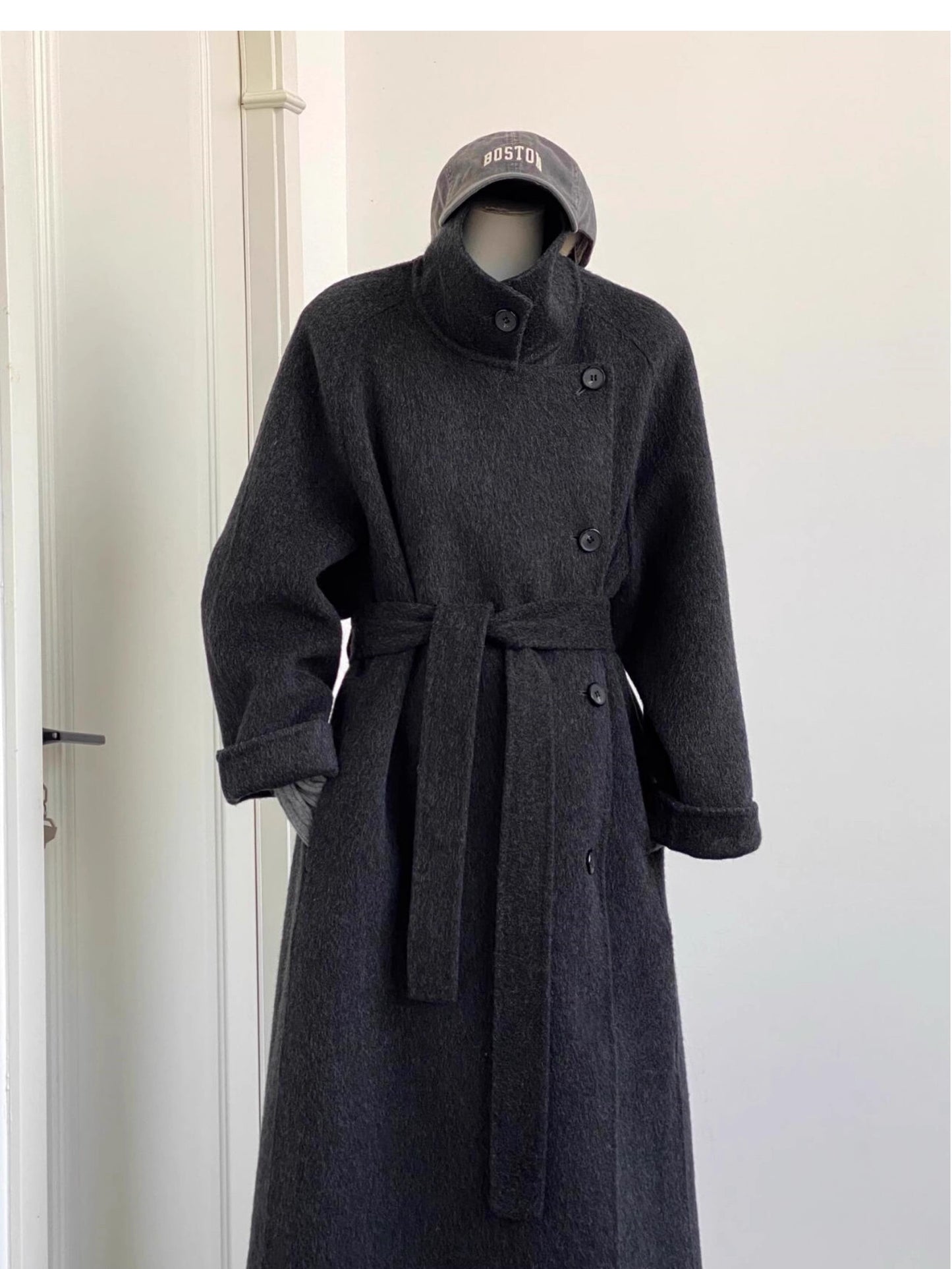 Elegant Double-Sided Cashmere Coat for Women
